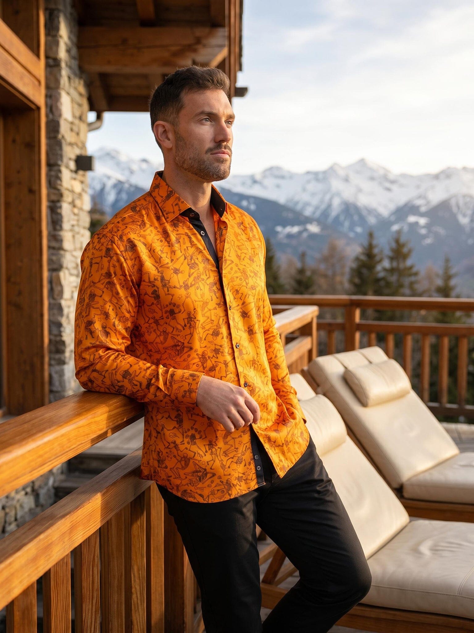 Fibonacci Ascension Orange Shirt