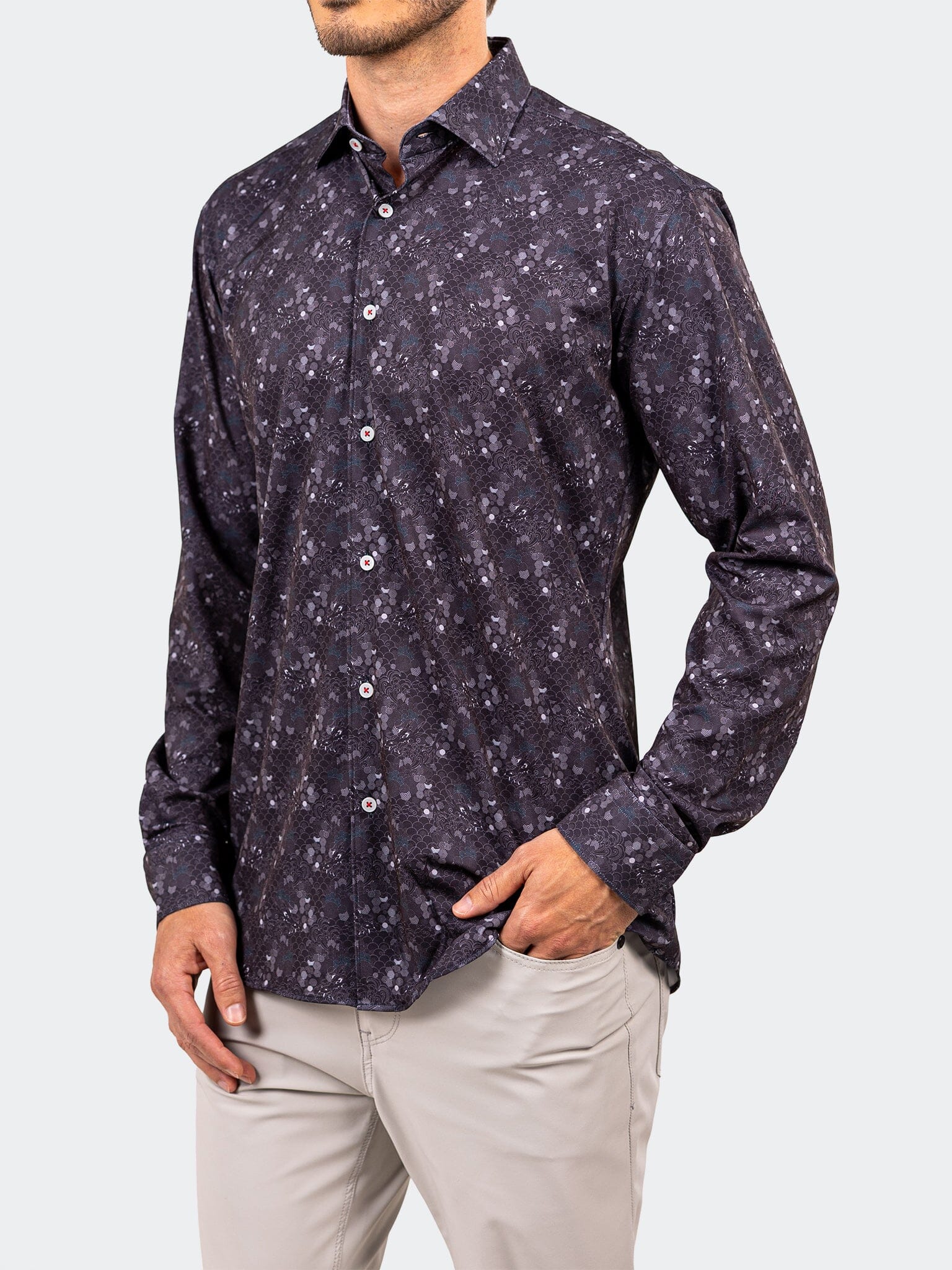 Fibonacci Stretch Dark Shirt