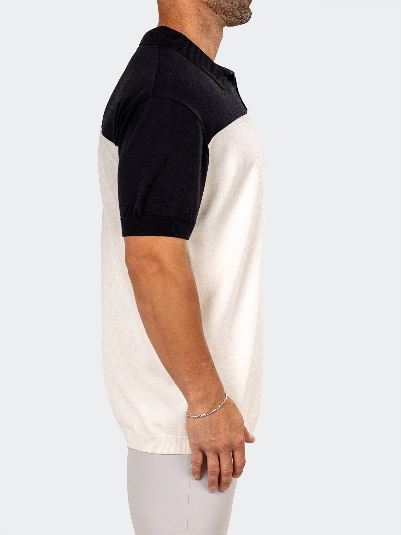 Knit Ascension White Polo