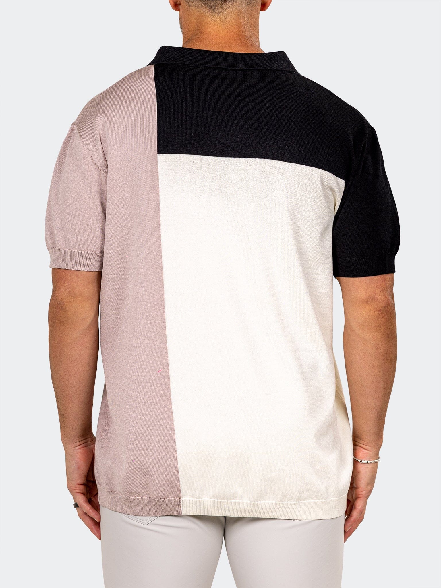 Knit Ascension White Polo