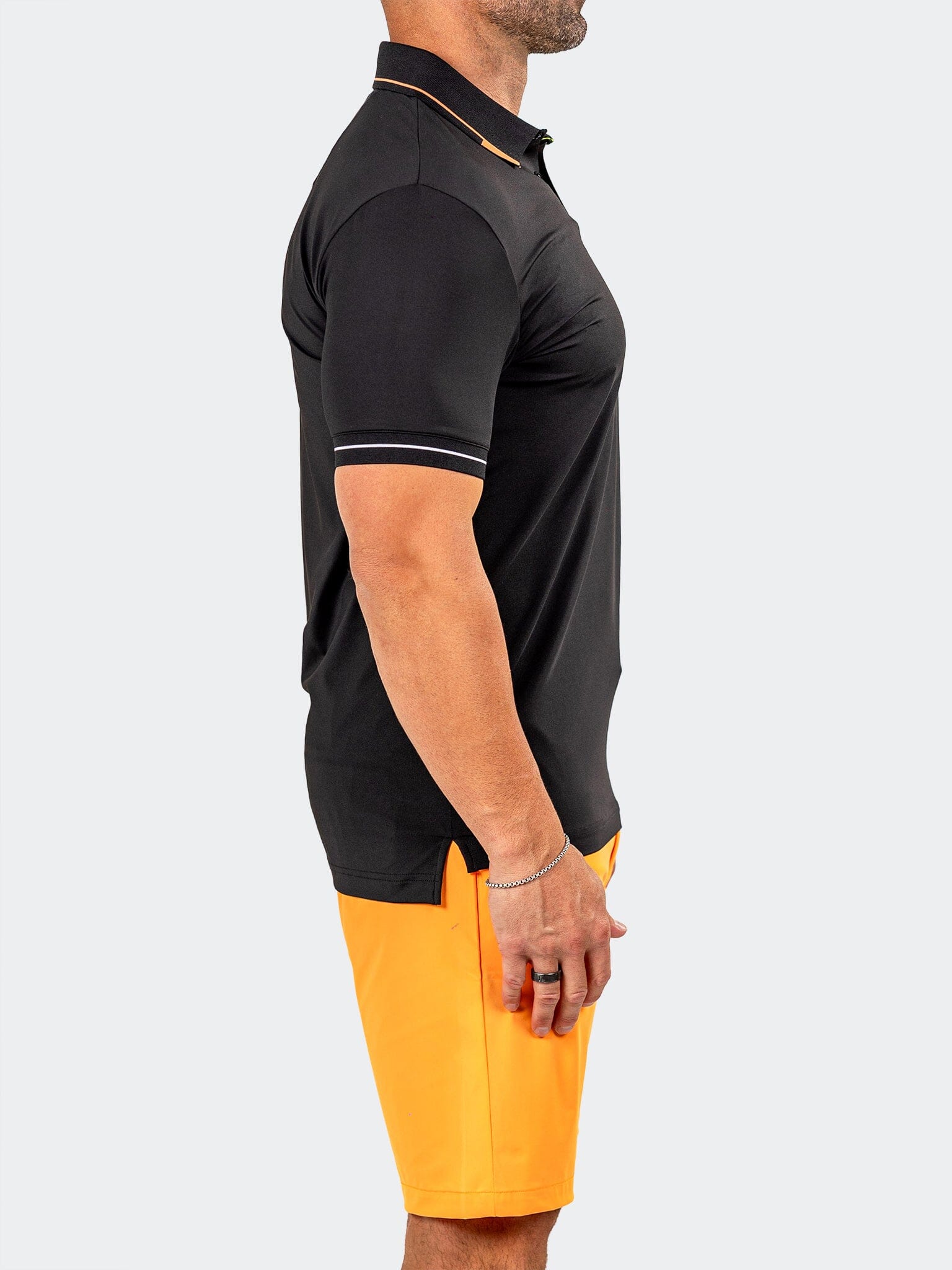 Knit Ascension Black Polo