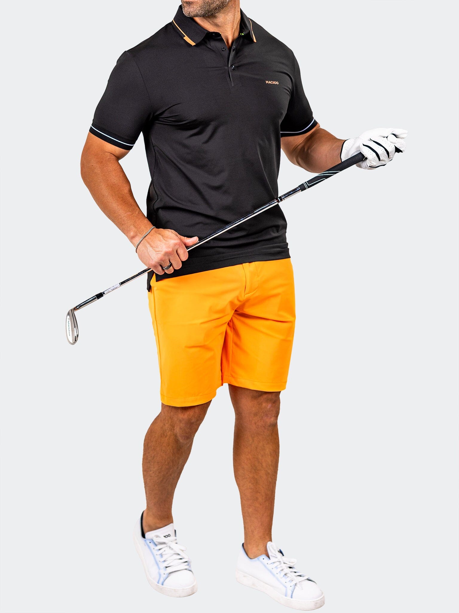 Knit Ascension Black Polo