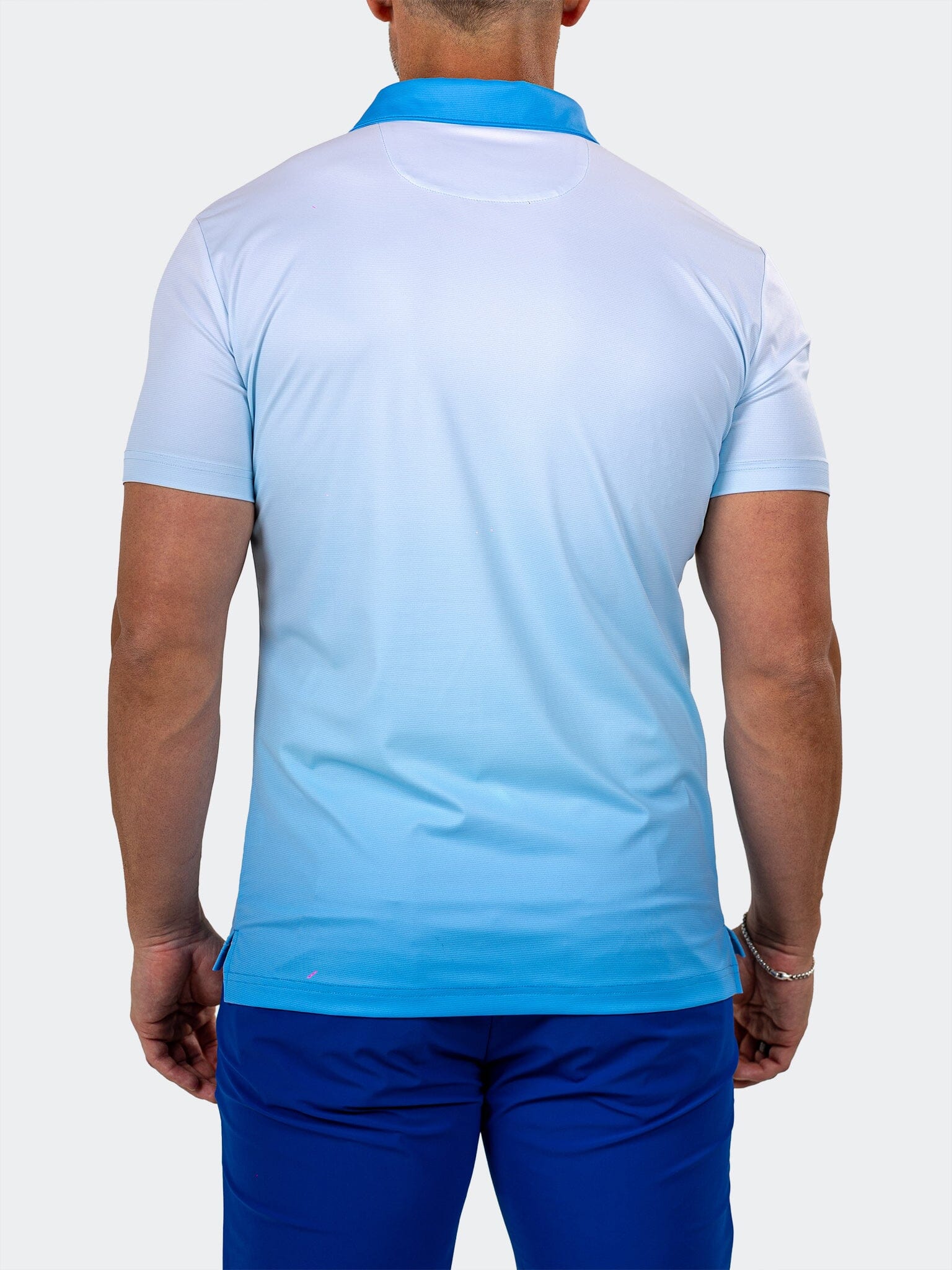Knit Ascension Sky Fade Polo
