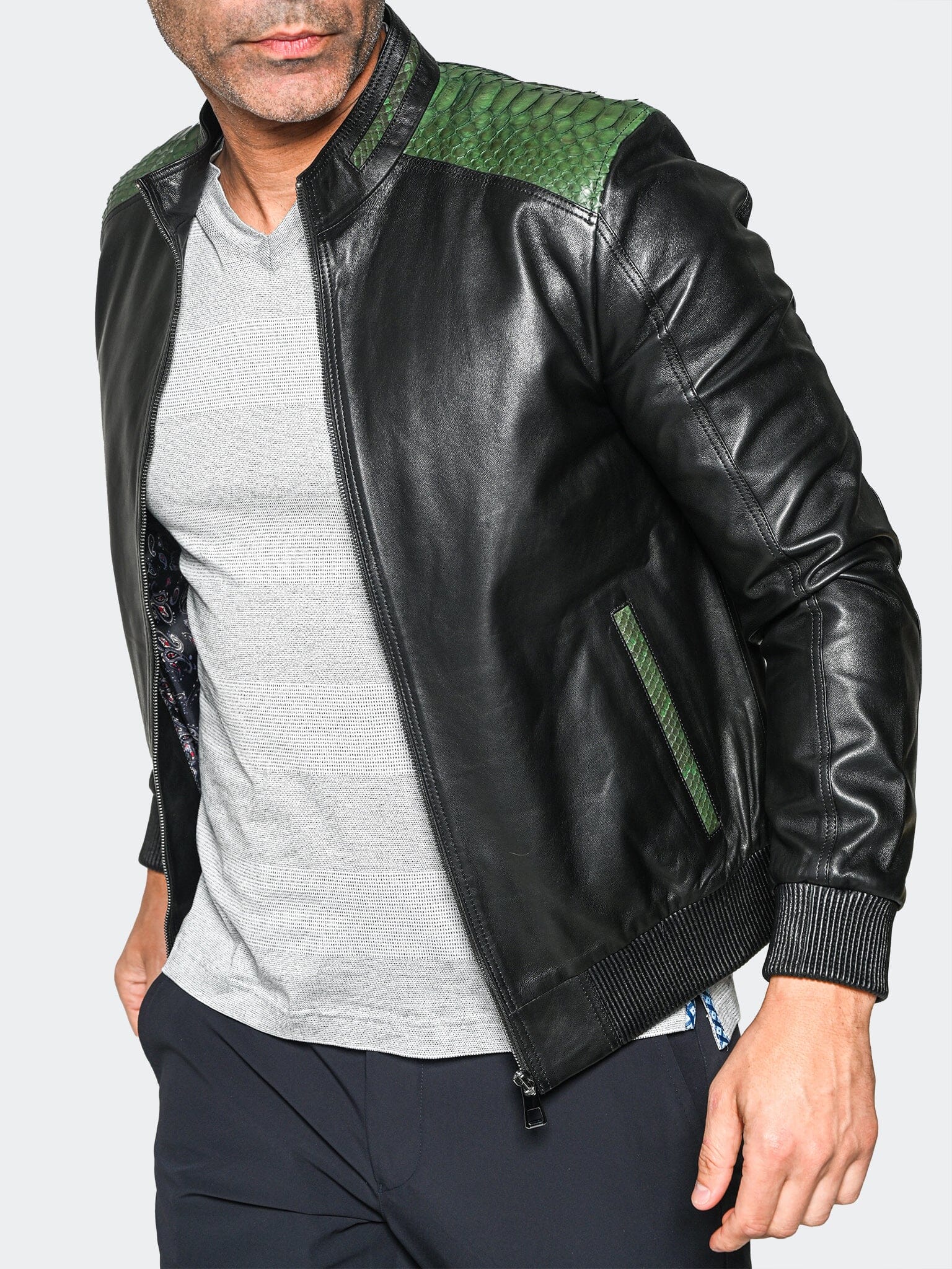 Leather Ascension0036 GreenBlack