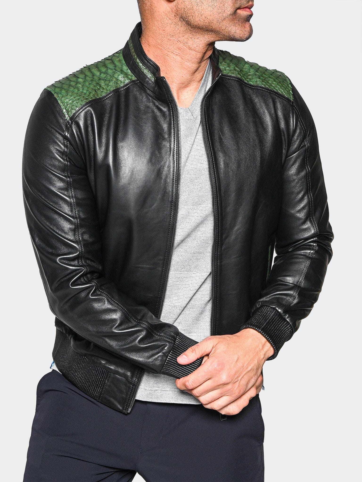 Leather Ascension0036 GreenBlack