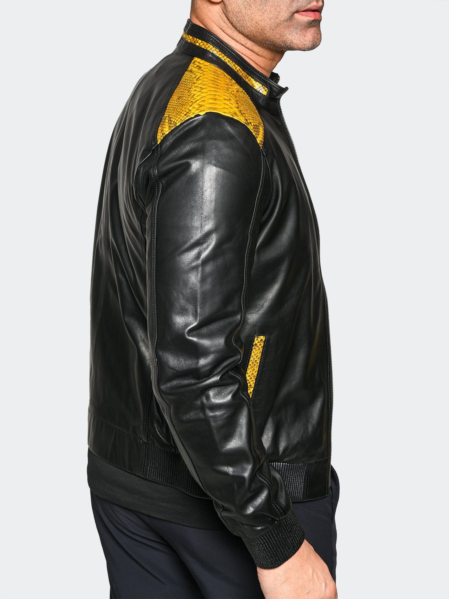 Leather Ascension0038Yellow Black