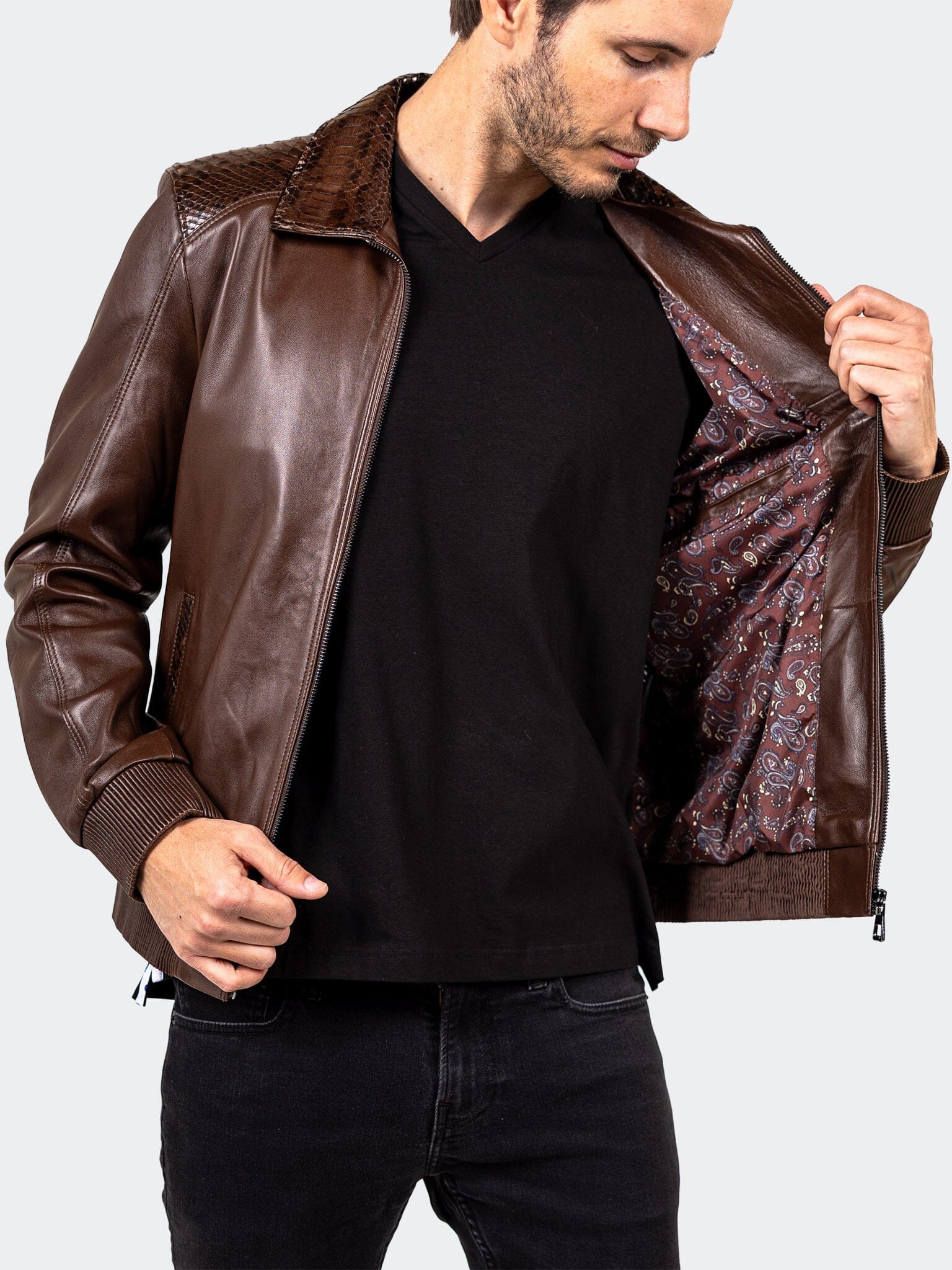 Ascension Brown Leather Jacket