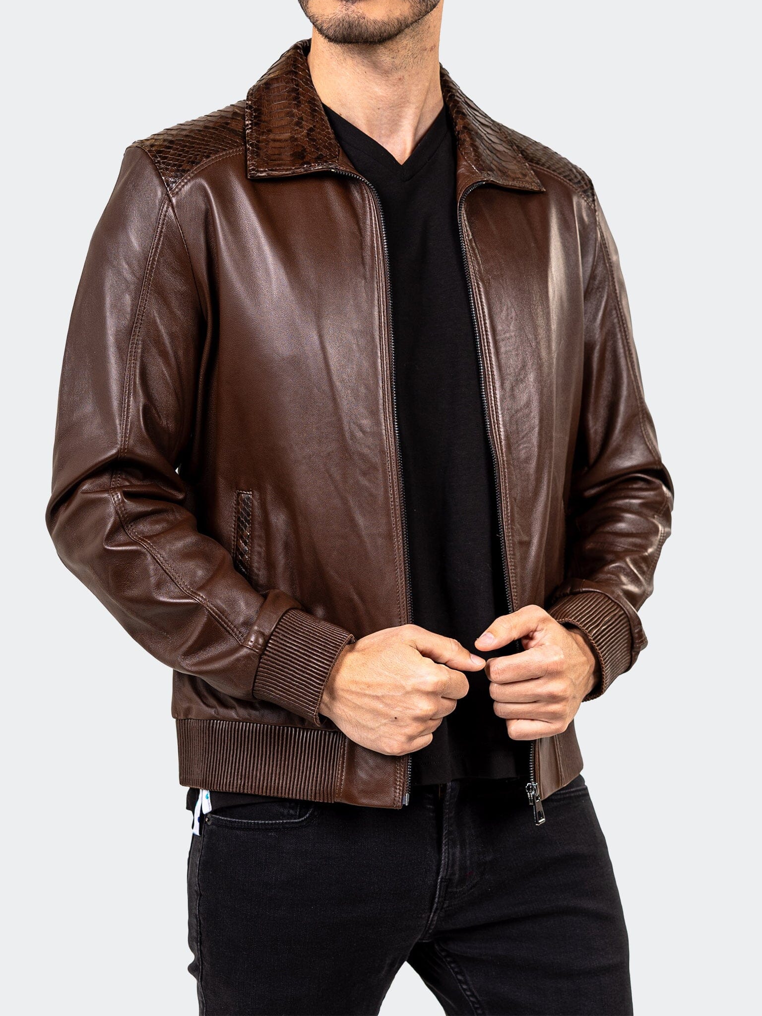 Ascension Brown Leather Jacket