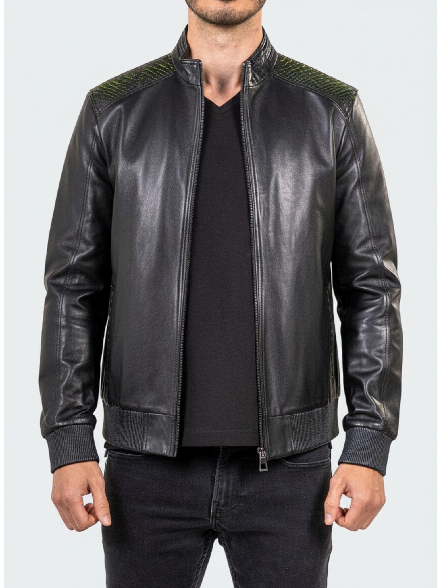 Ascension Matte Black Bomber Jacket