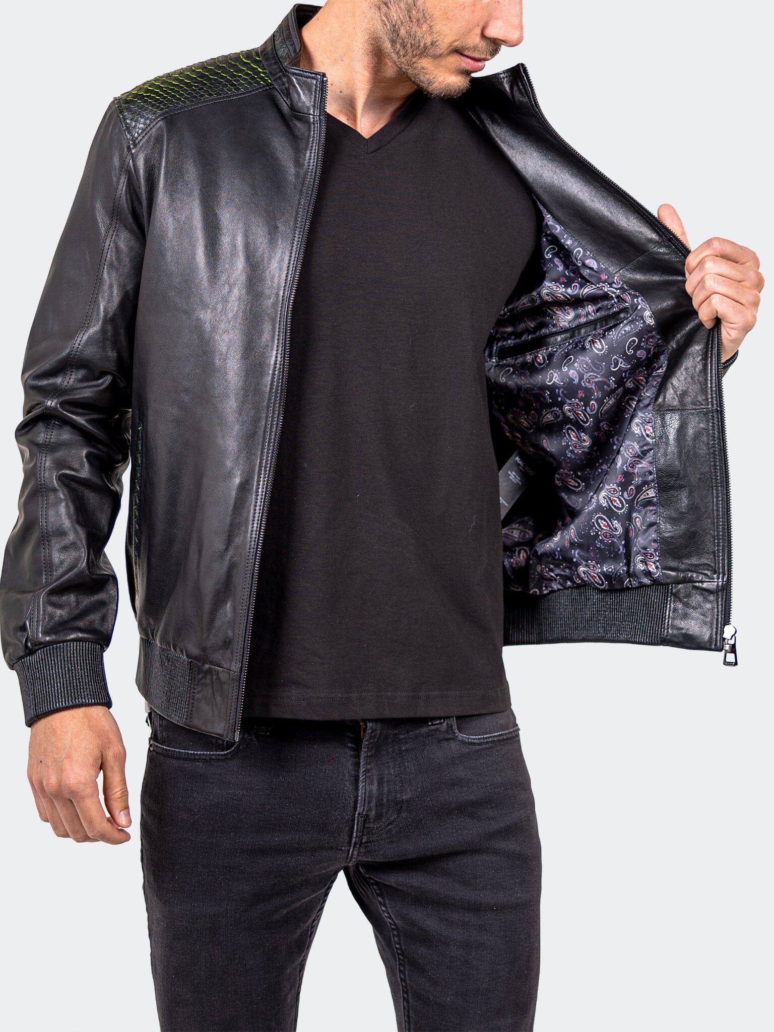 Ascension Matte Black Bomber Jacket