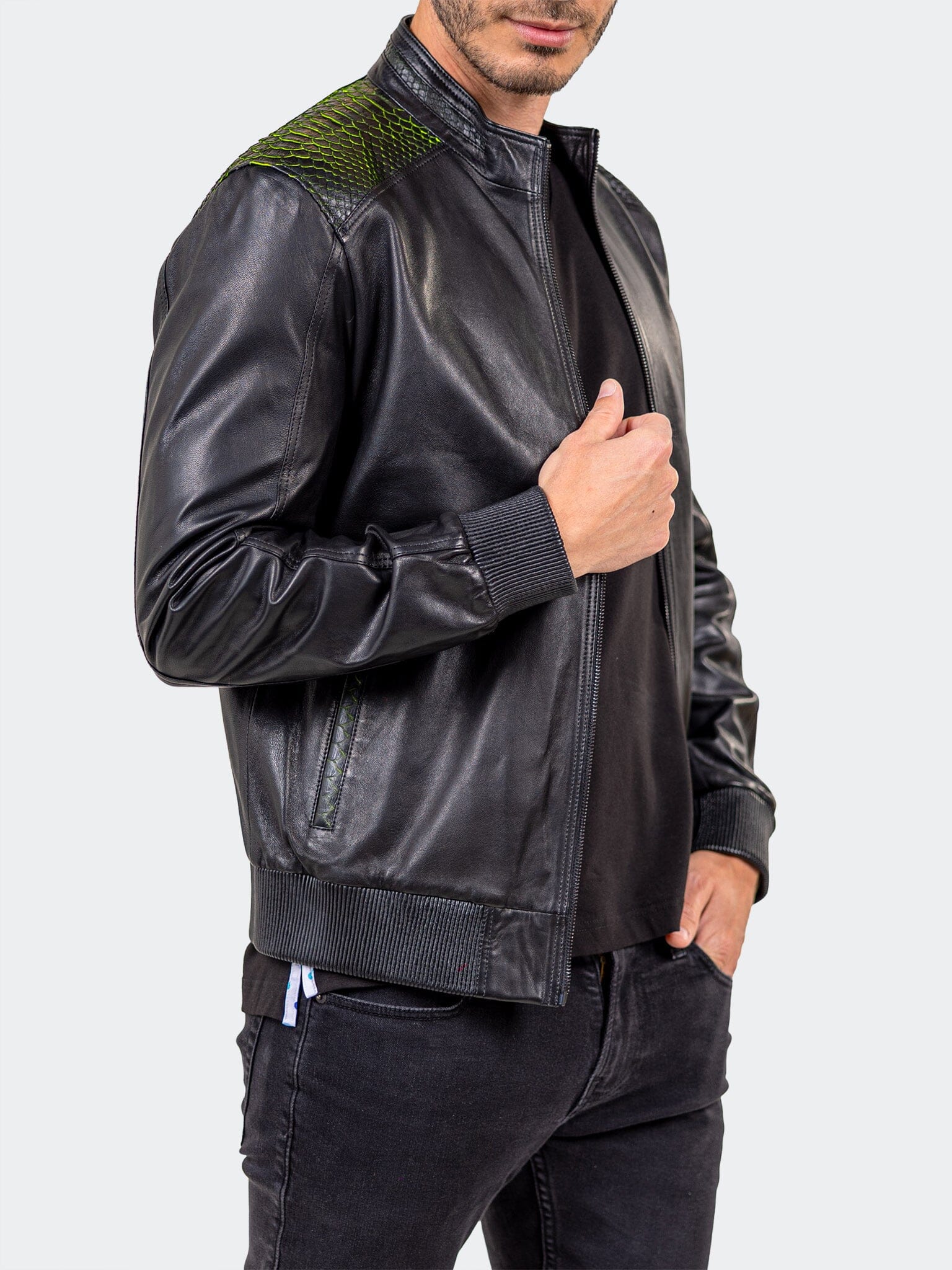 Ascension Matte Black Bomber Jacket