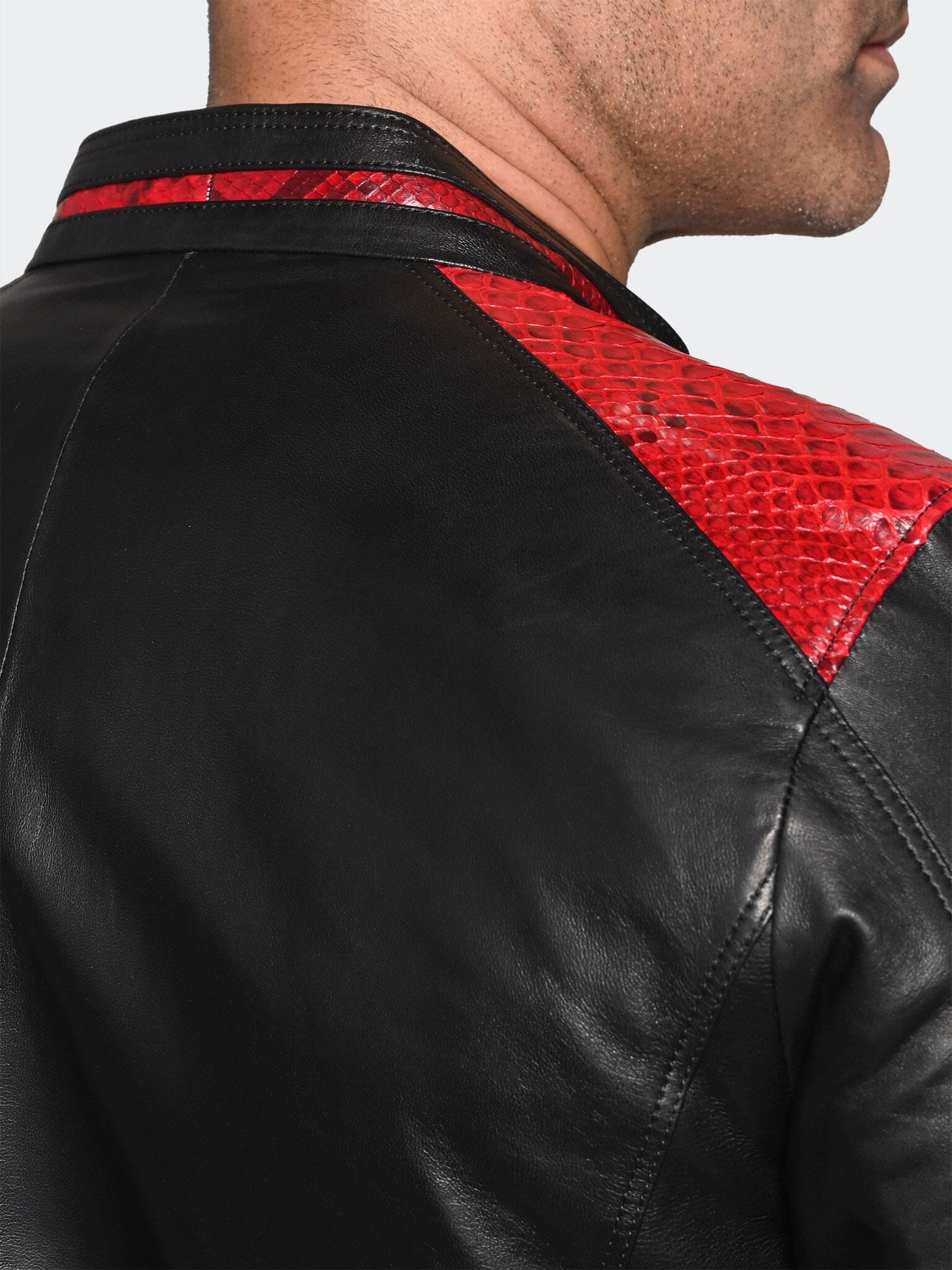 Leather Ascension0042Red Black