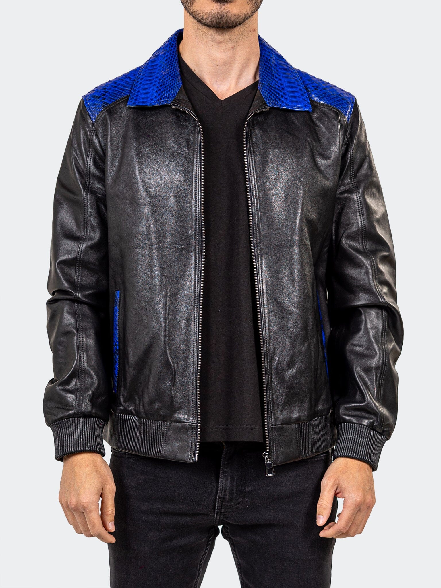Leather Ascension0043Blue Black