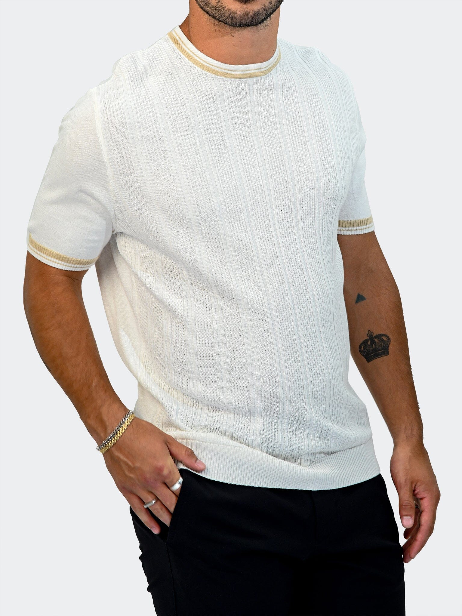 Sweater Knitted0033 White