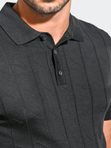 Sweater Knitted0034 Black View-3