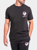 Tee AscensionSolid0107 Black View-2