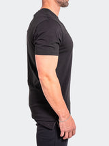 Tee AscensionSolid0107 Black View-4
