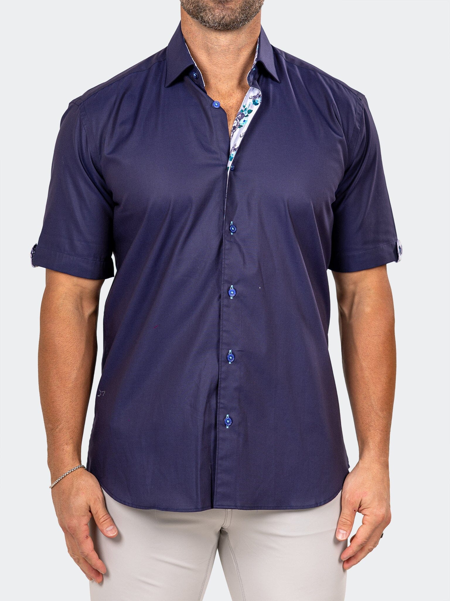 Galileo Marthyr Solid Navy Shirt