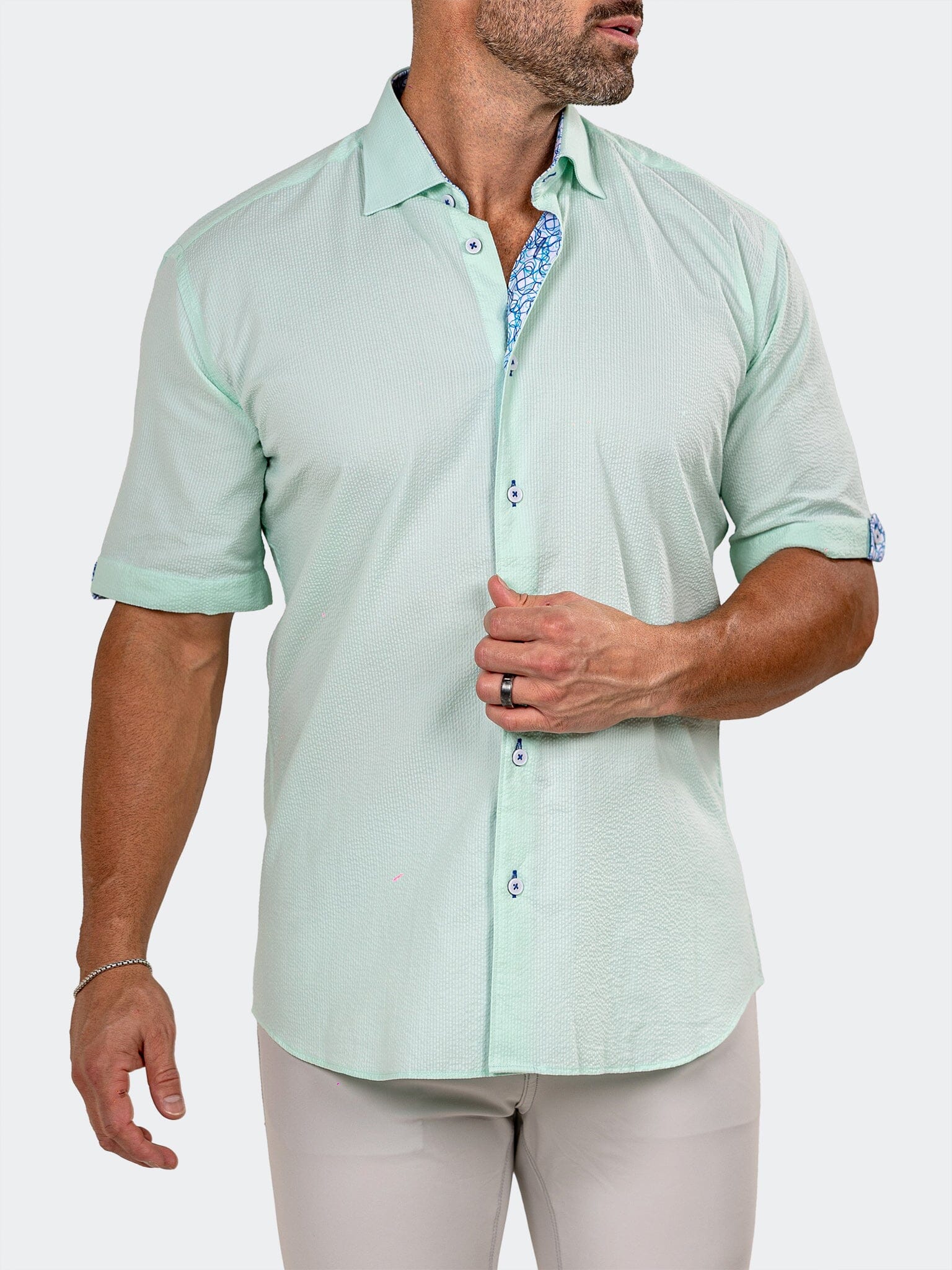 Galileo Marthyr Mint Green Shirt