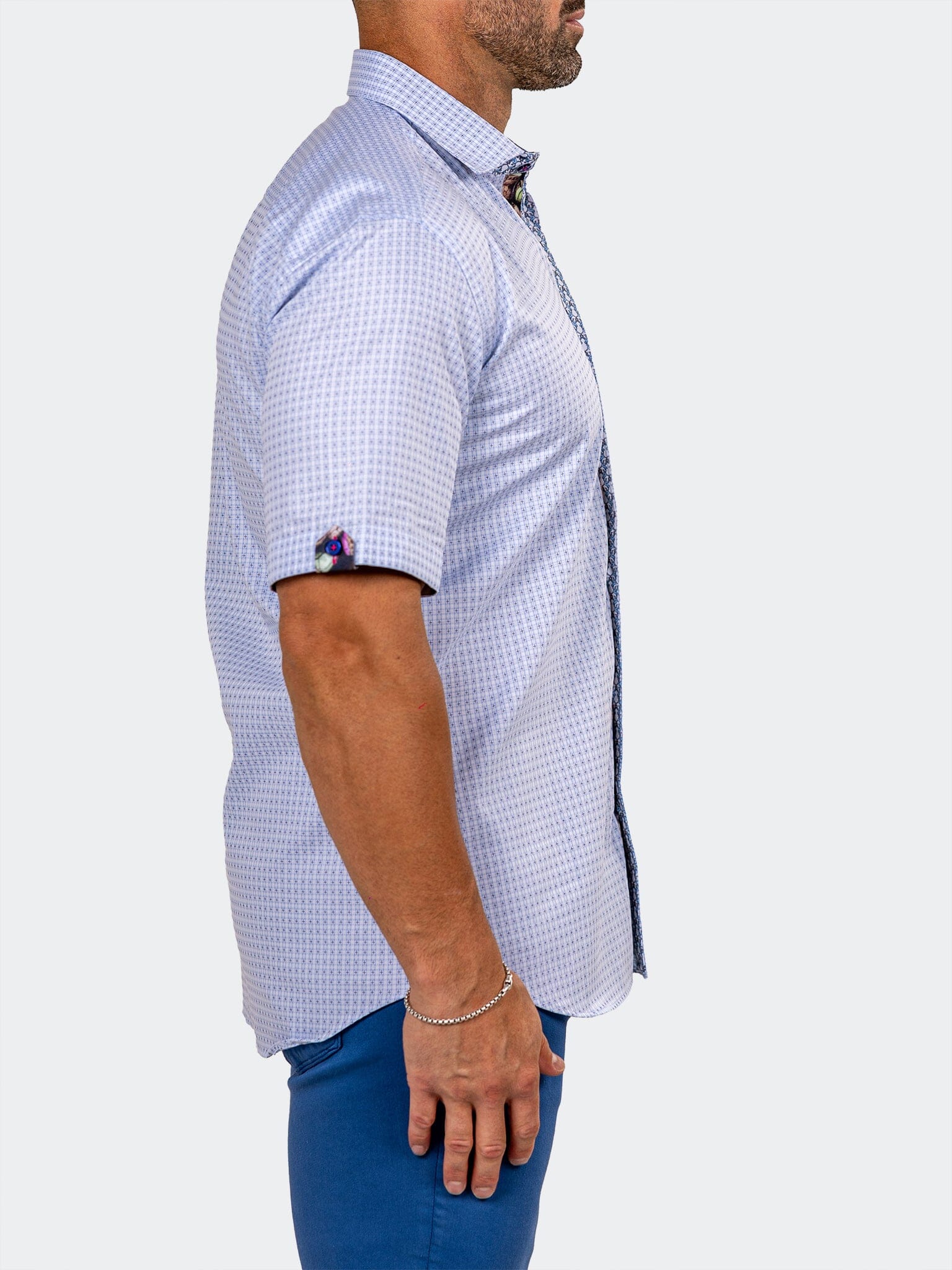Galileo Marthyr Dot Blue Shirt