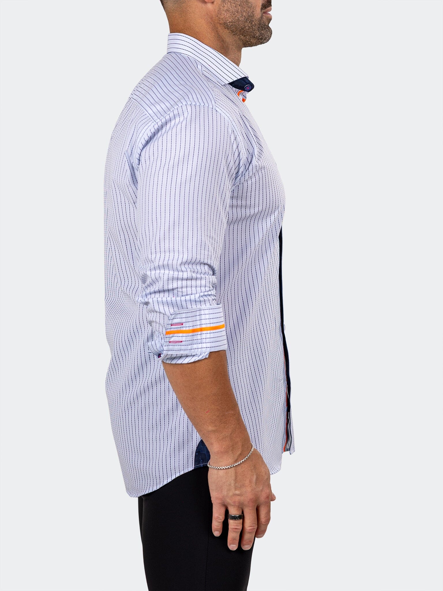 Eins Marthyr Blue Stripe Shirt