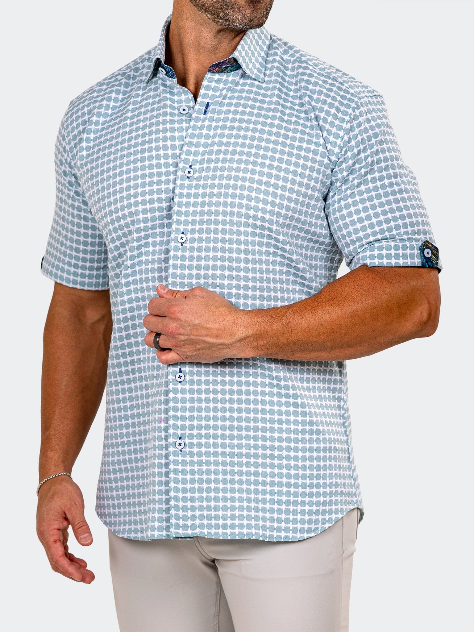 Galileo Marthyr Grid Green Shirt