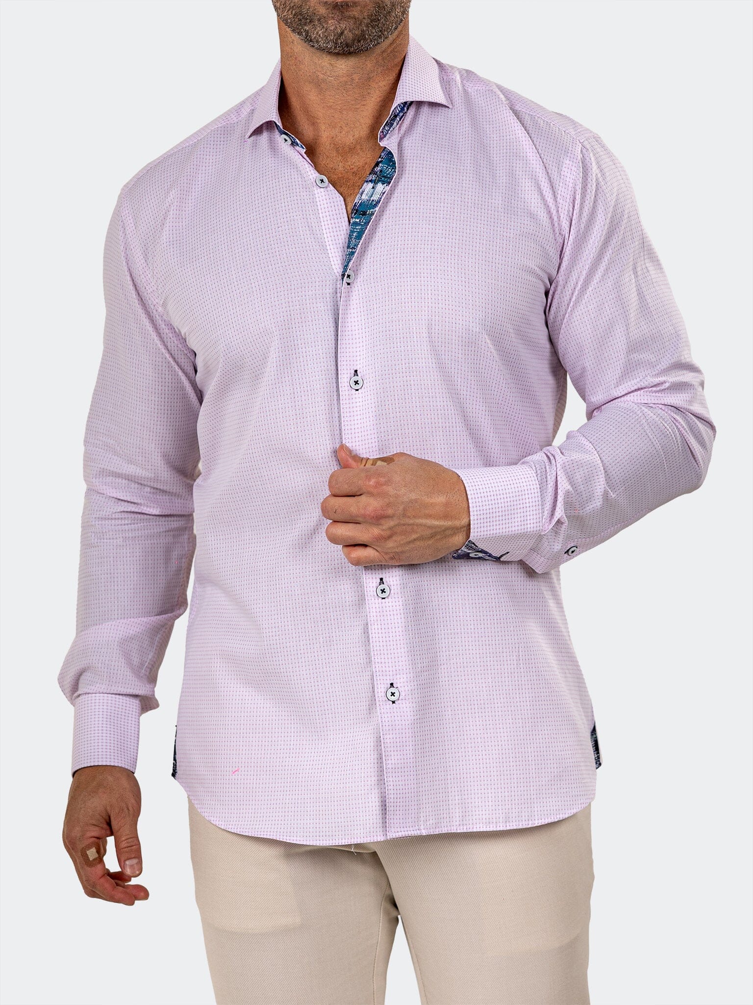 Eins Marthyr White Check Shirt
