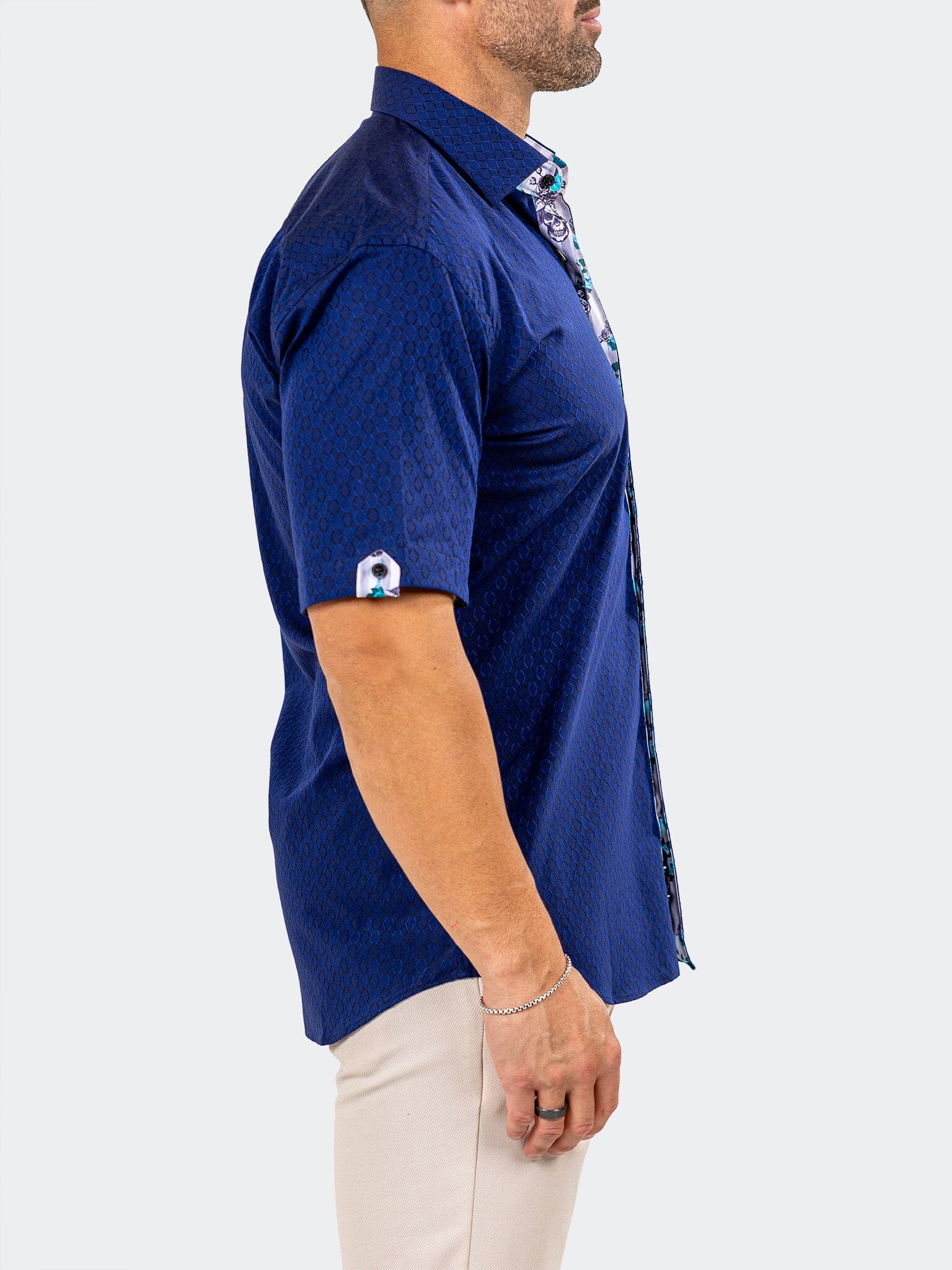 Galileo Marthyr Jacquard Blue Shirt