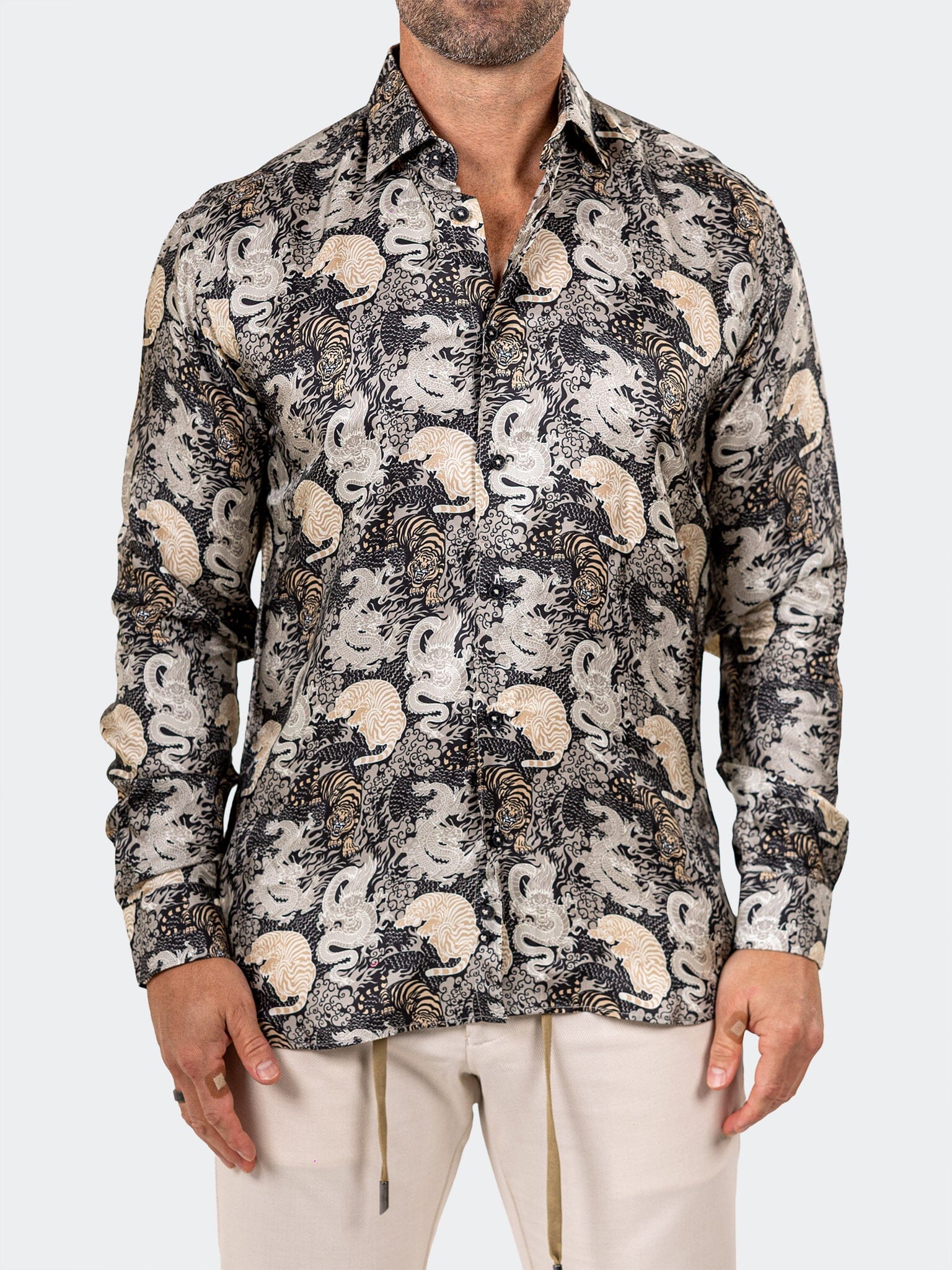 Fibonacci Marthyr Tiger Black Shirt