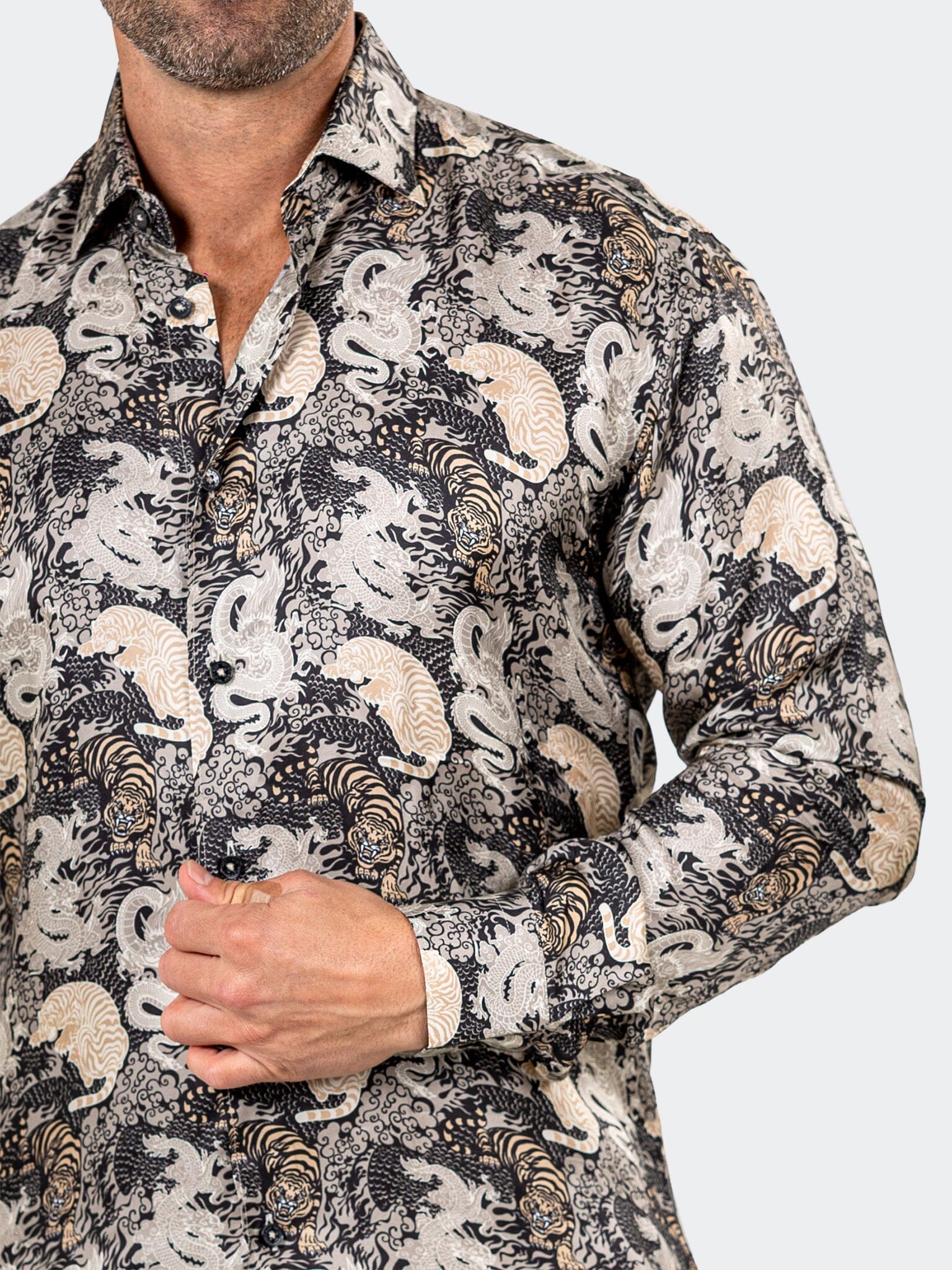 Fibonacci Marthyr Tiger Black Shirt
