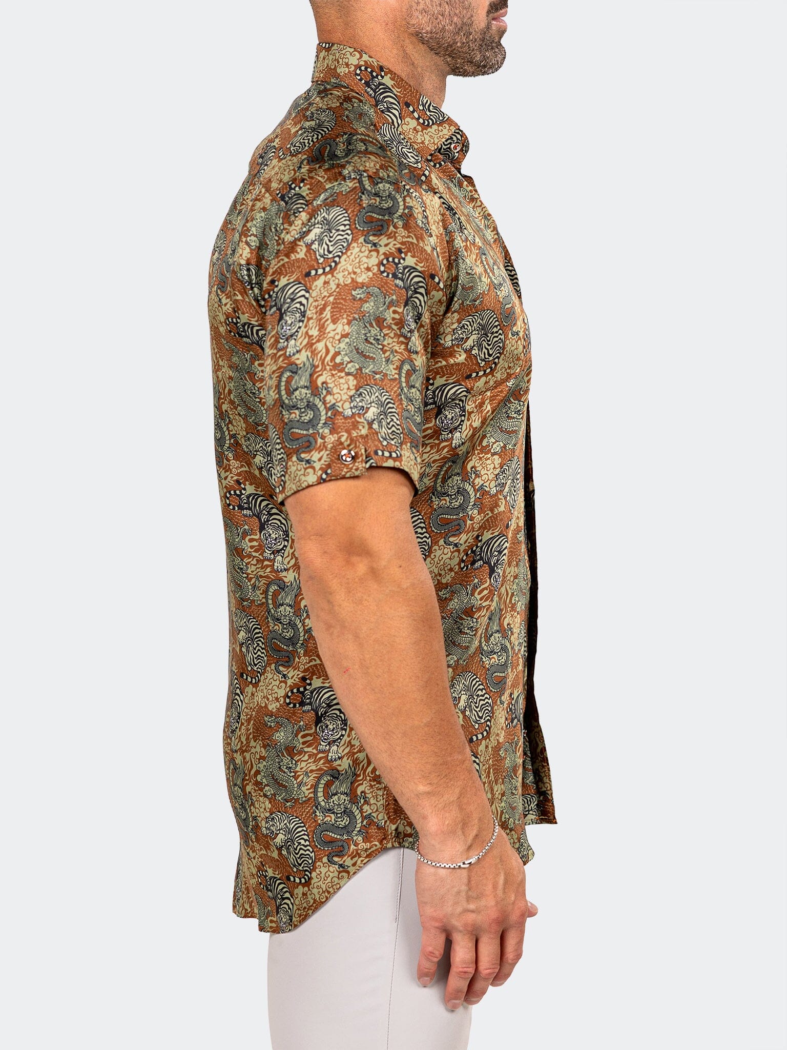 Galileo Marthyr Dragon Brown Shirt