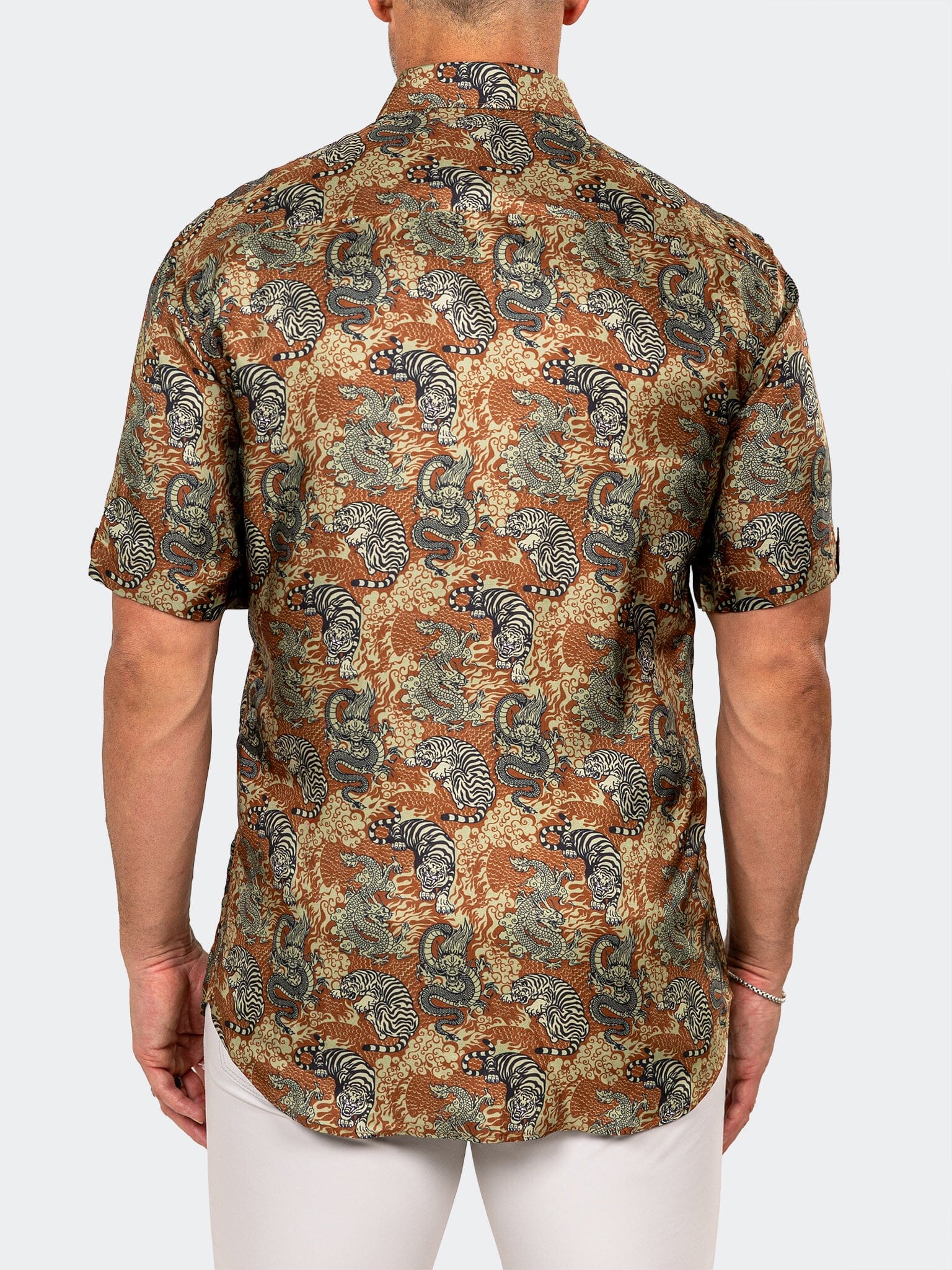 Galileo Marthyr Dragon Brown Shirt