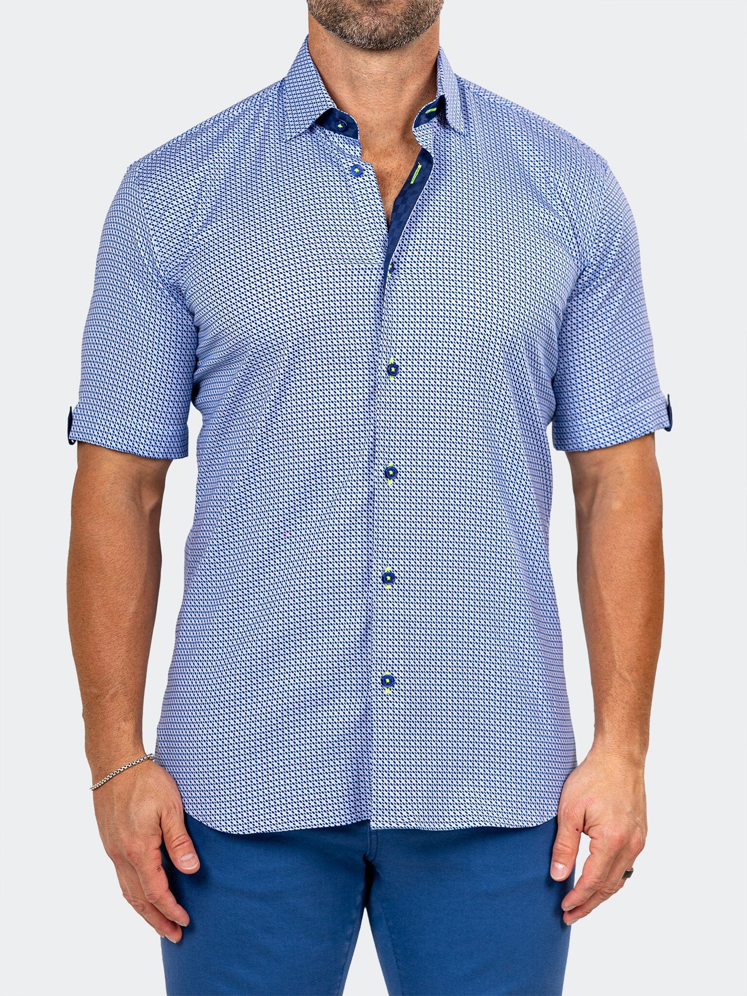 Galileo Marthyr Micro Blue Shirt