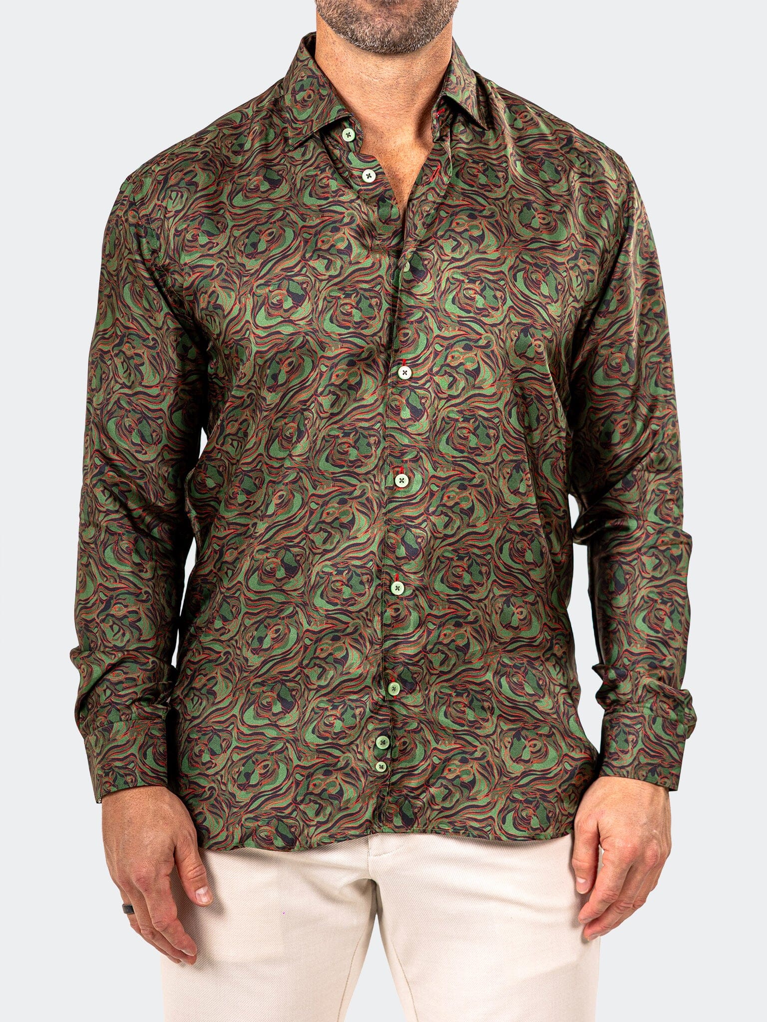 Fibonacci Marthyr Swirl Green Shirt