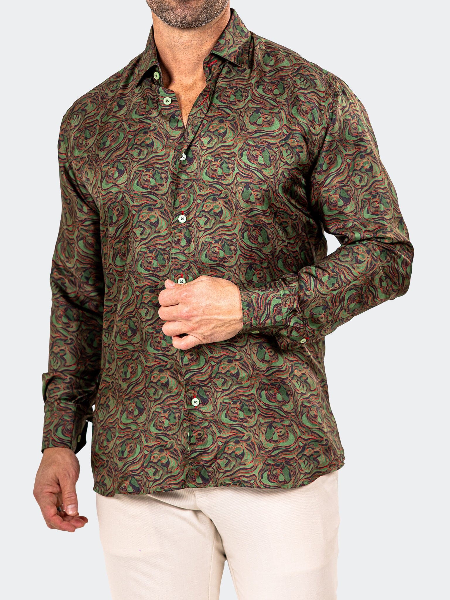 Fibonacci Marthyr Swirl Green Shirt
