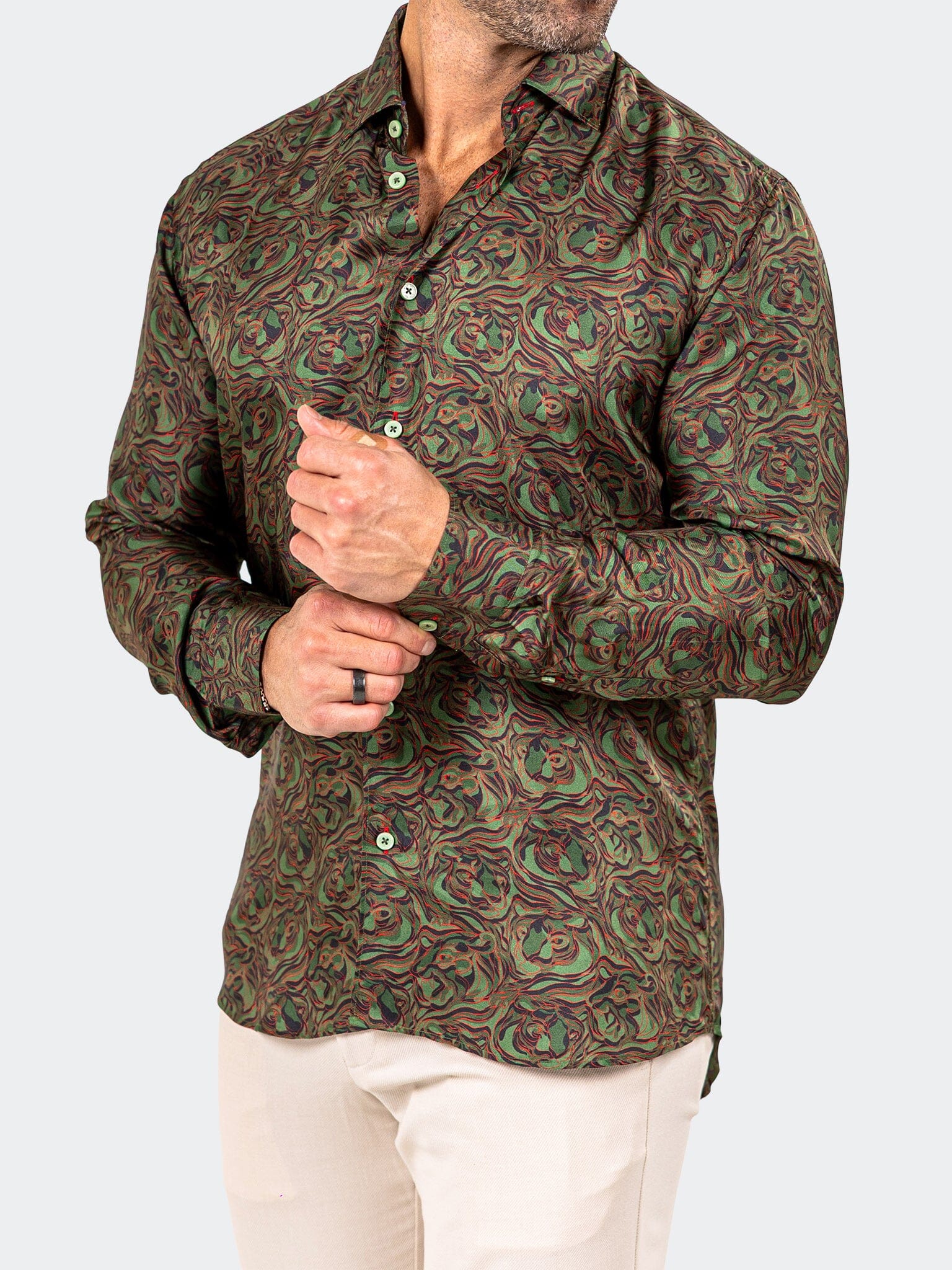 Fibonacci Marthyr Swirl Green Shirt