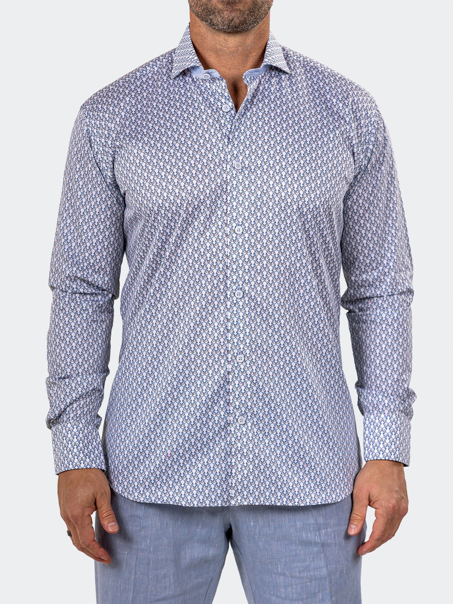 Eins Marthyr Geo White Shirt