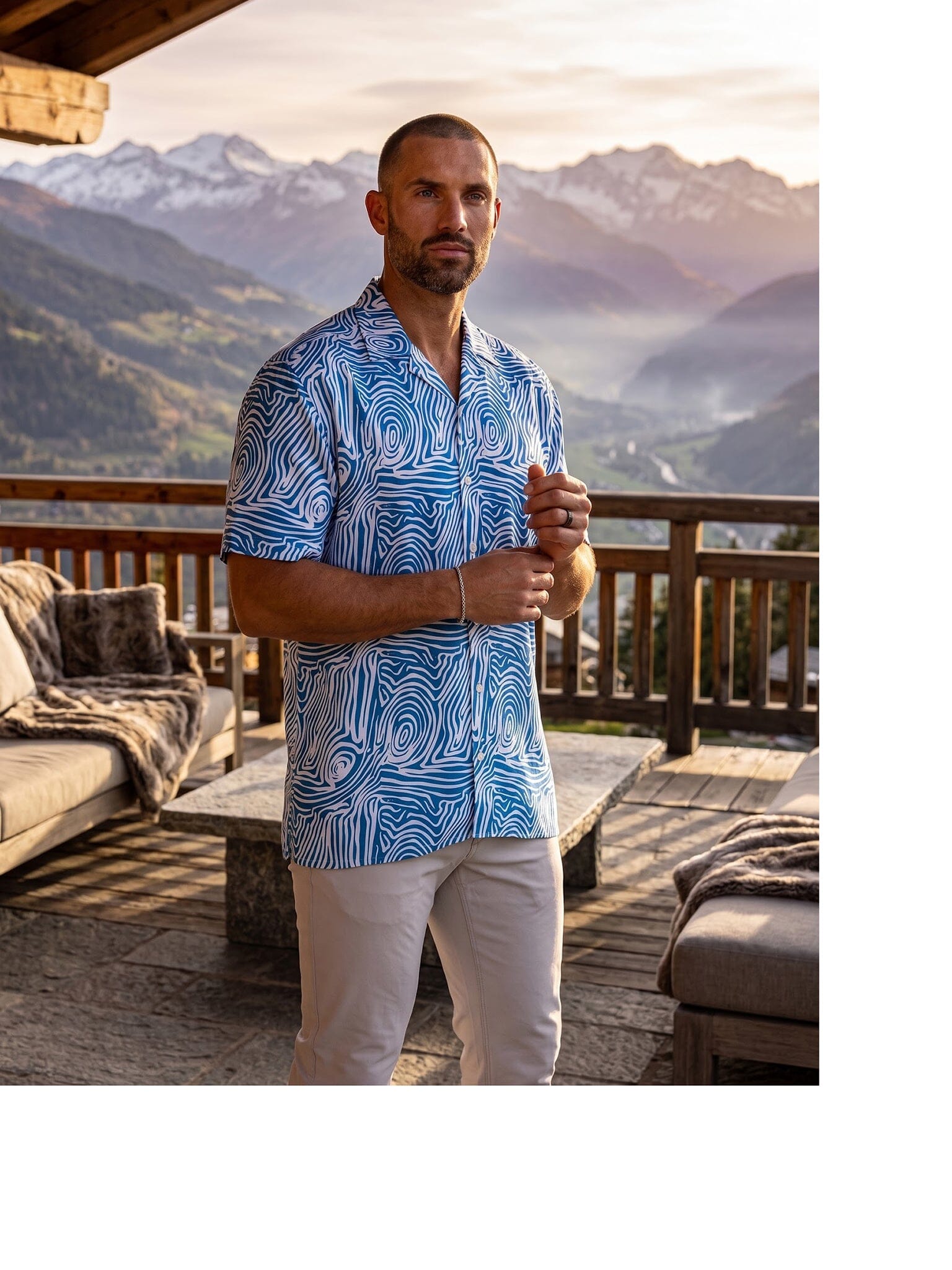 Apachi Marthyr Blue Shirt