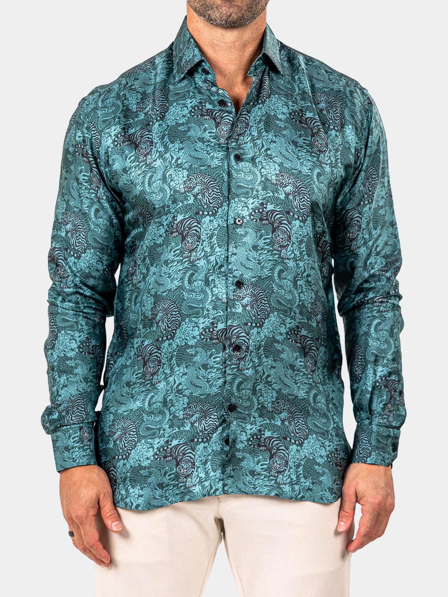 Fibonacci Marthyr Tiger Green Shirt
