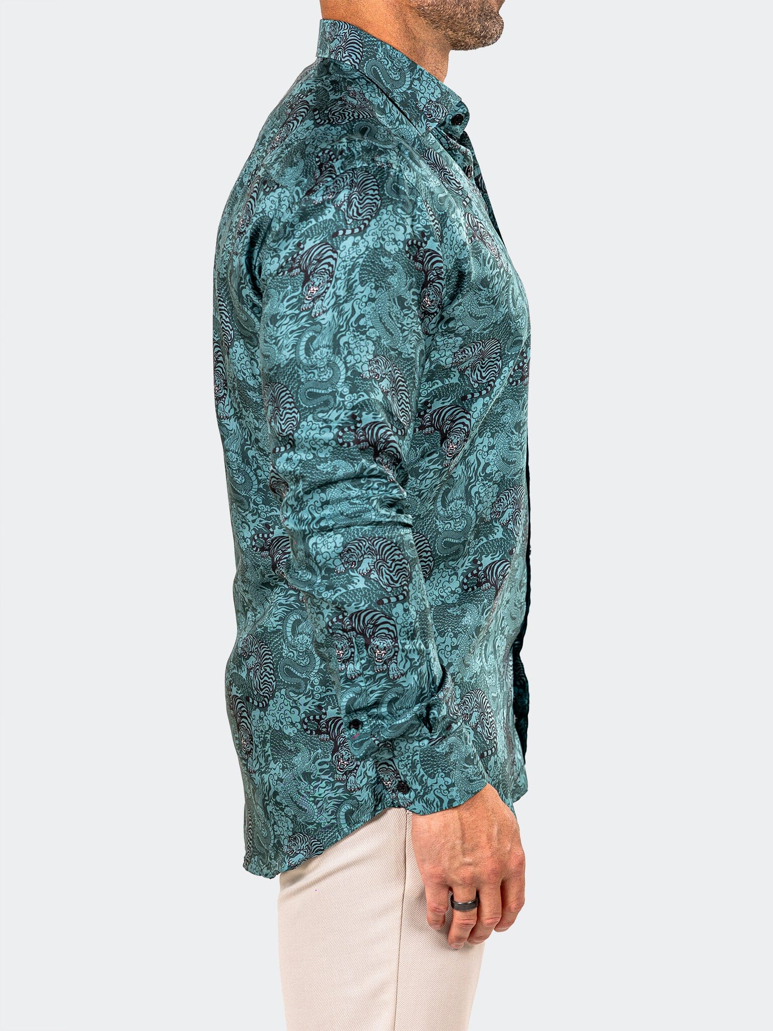 Fibonacci Marthyr Tiger Green Shirt