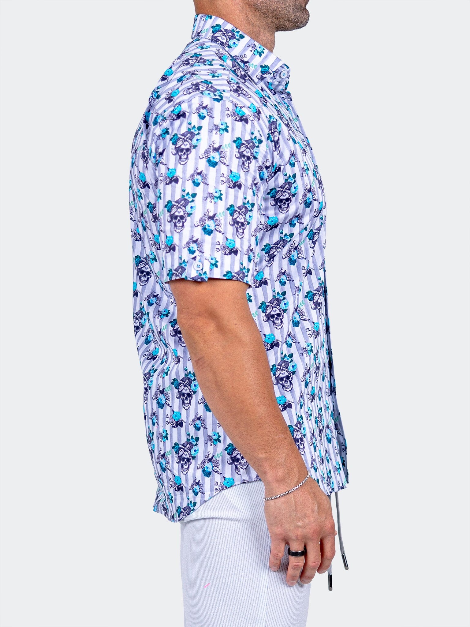 Galileo Marthyr Skull Floral Shirt