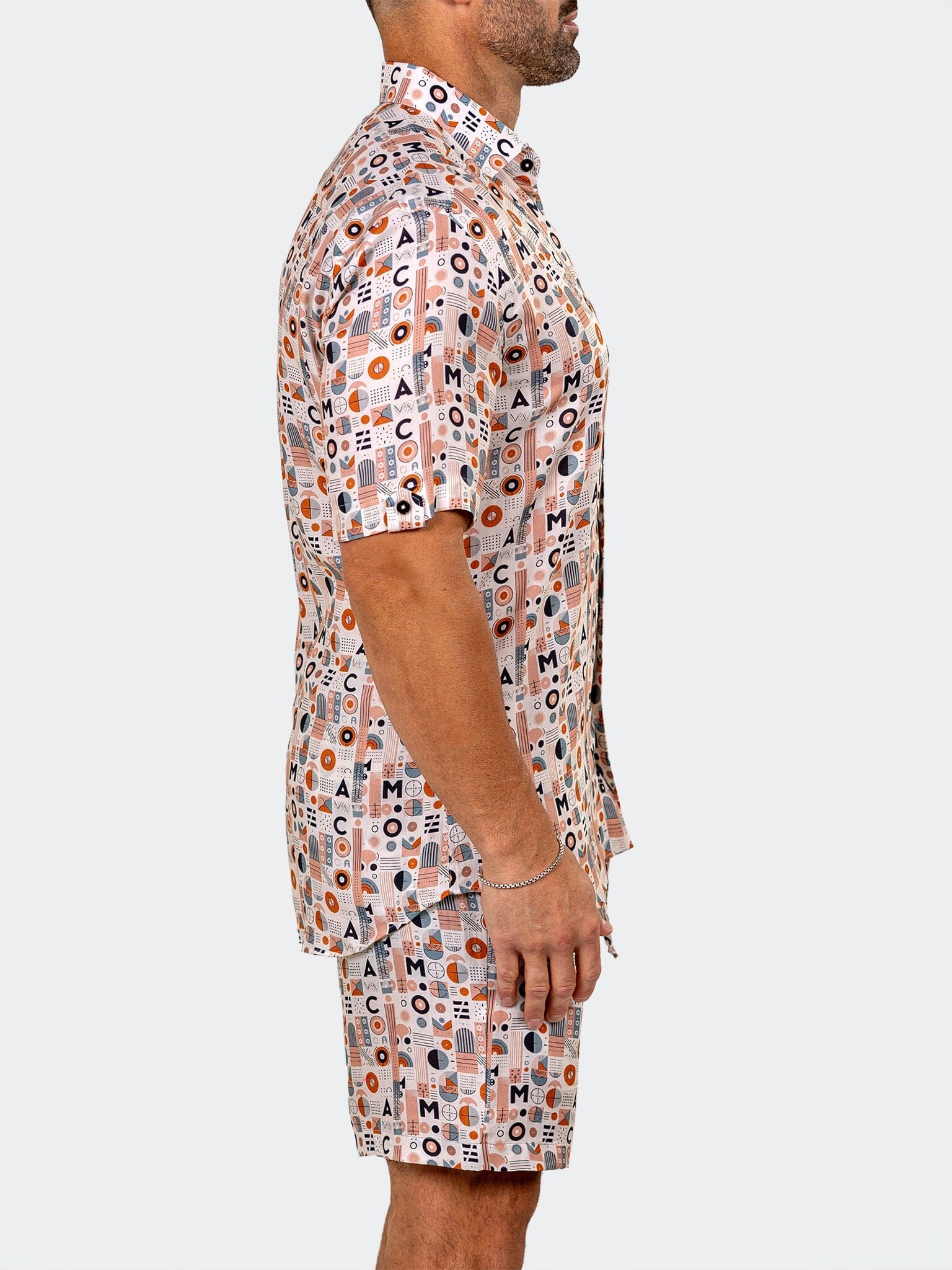 Marthyr Pink Print Shorts