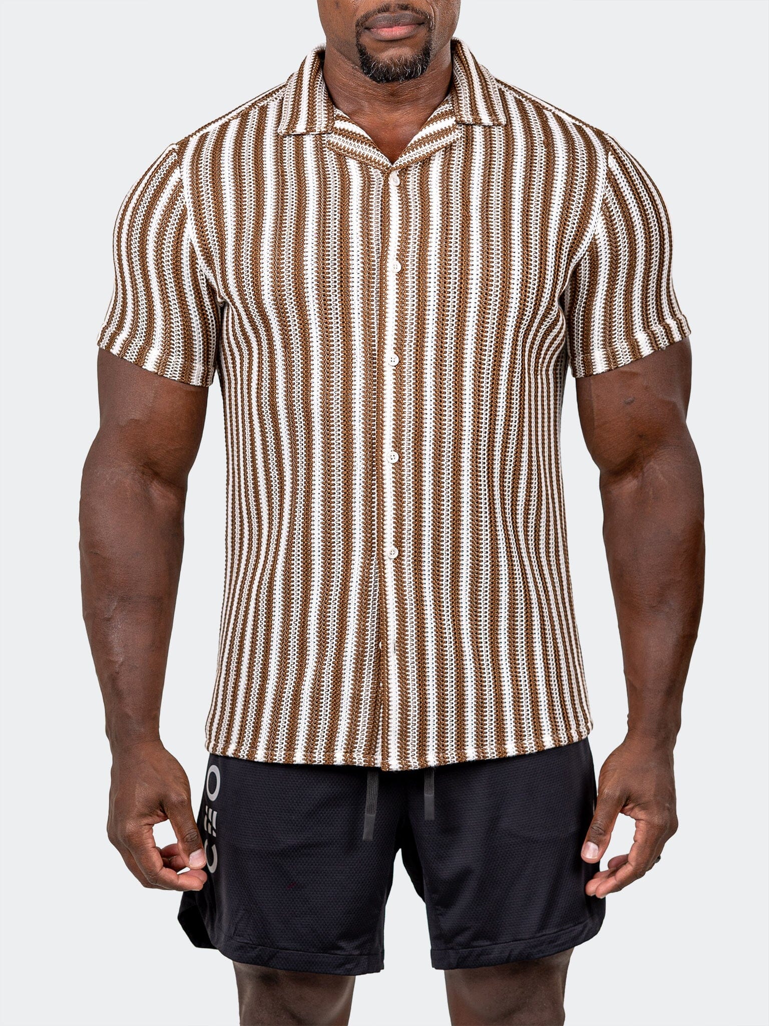 Knitted Marthyr Brown Shirt