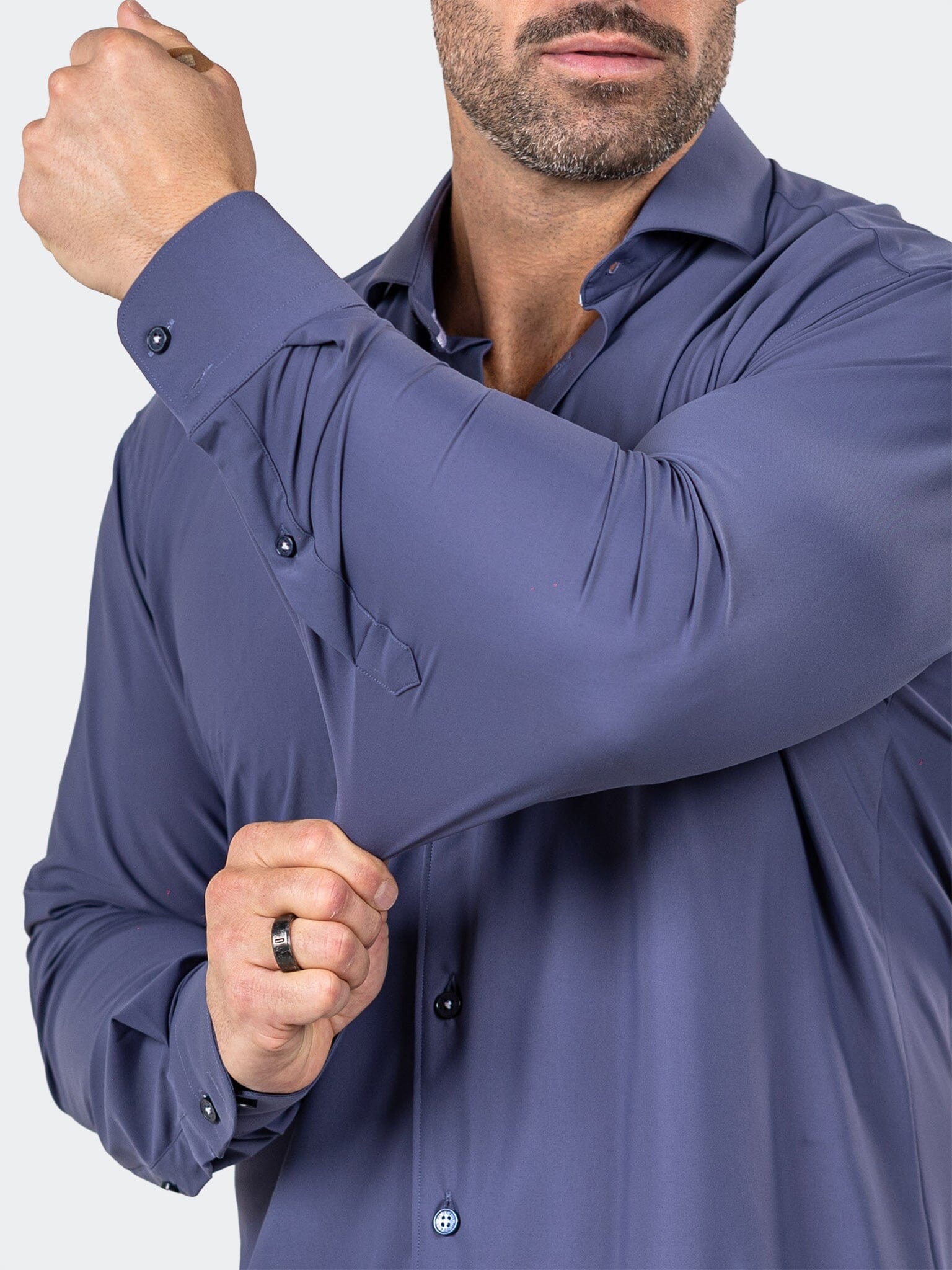 Eins Marthyr Solid Blue Shirt