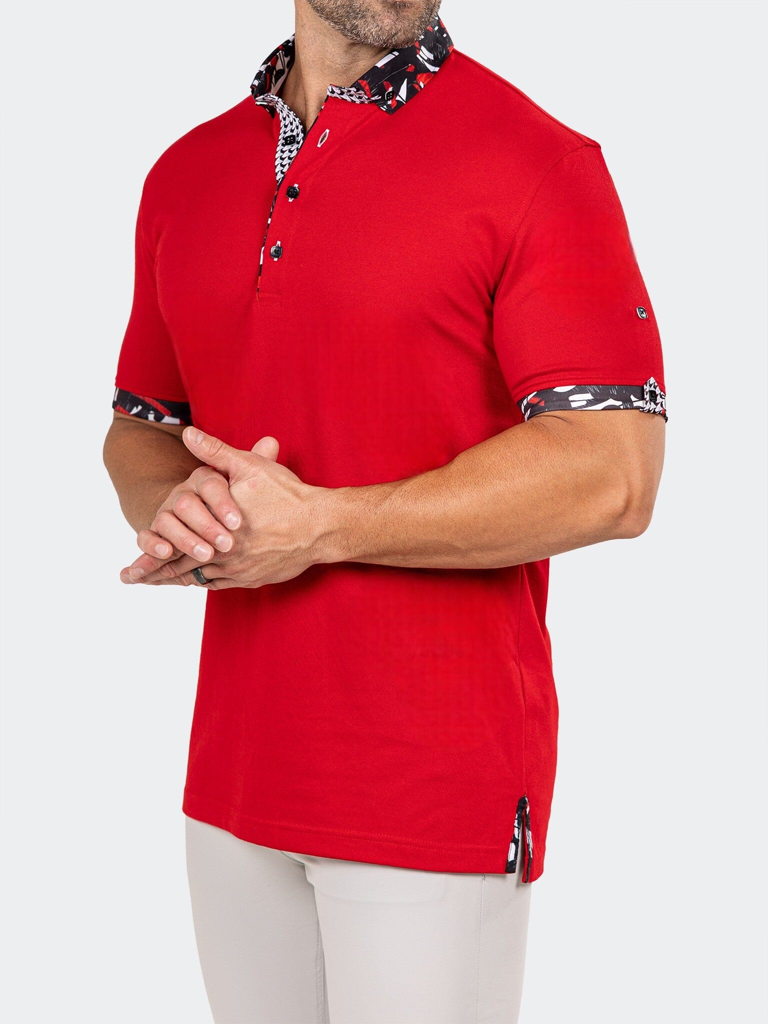 Newton Marthyr Red Polo – Maceoo