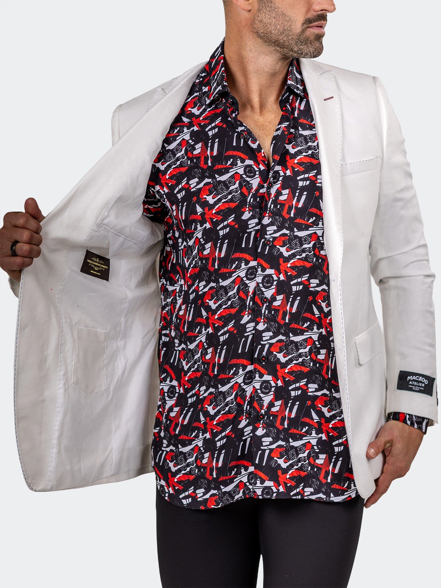 Blazer Descartes Marthyr003 White