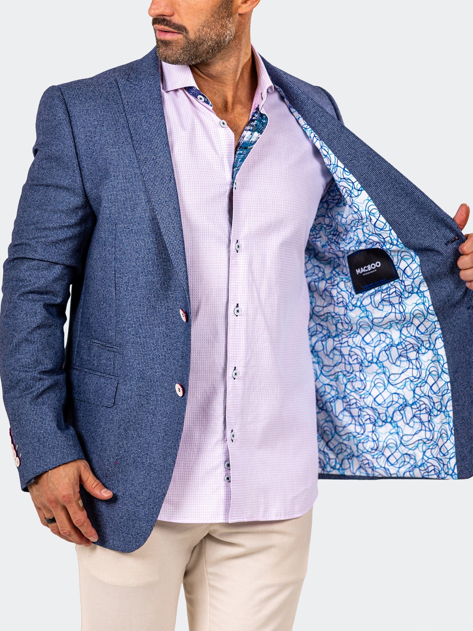 Blazer Descartes Marthyr010 Blue