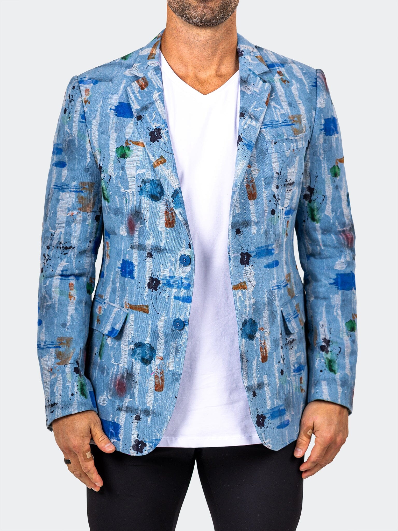 Blazer Uncostructed Marthyr013 Blue