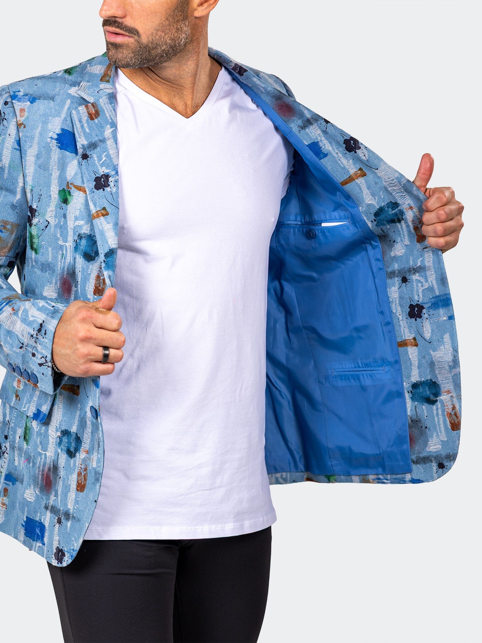 Blazer Uncostructed Marthyr013 Blue