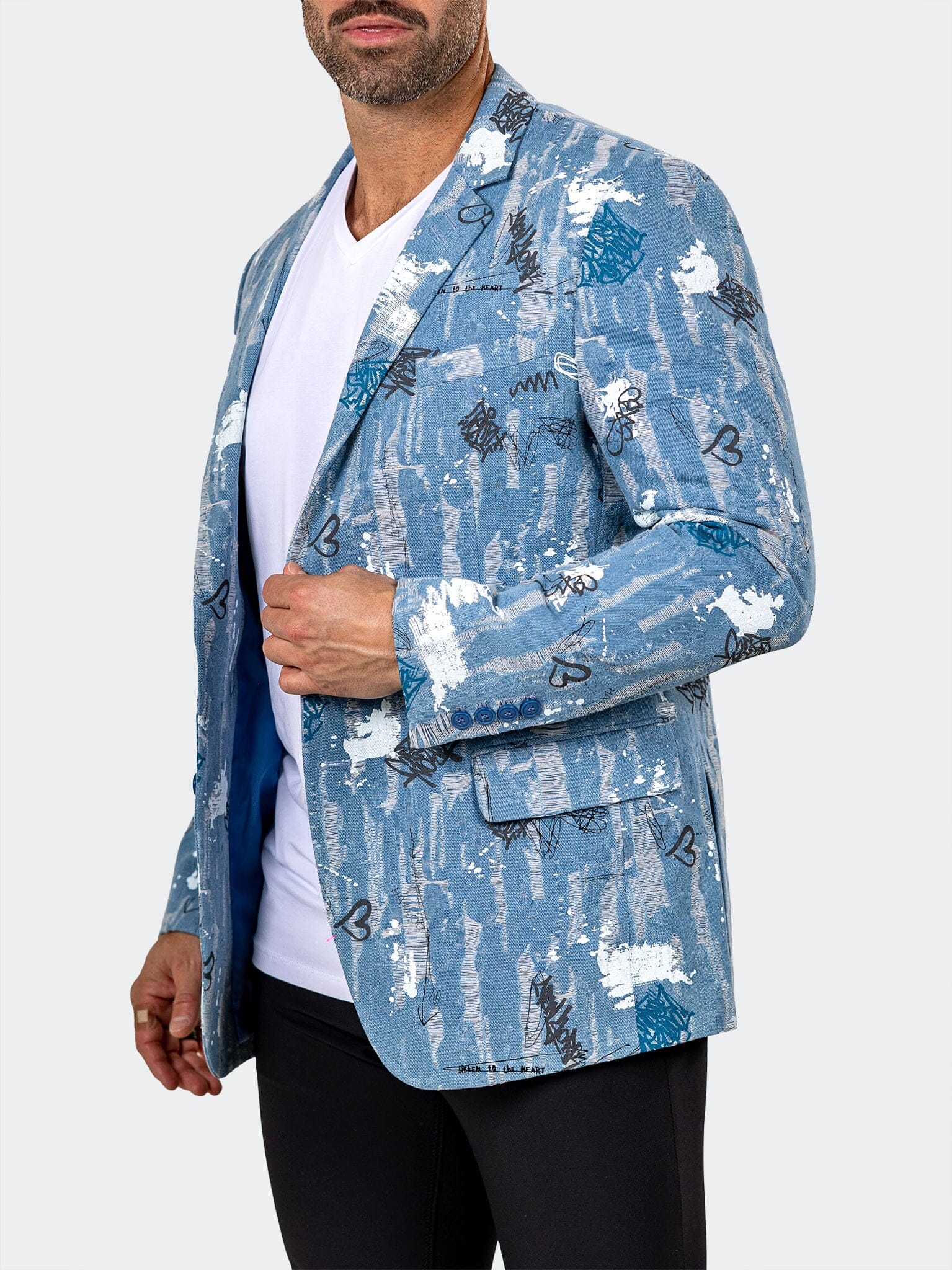 Blazer Uncostructed Marthyr012 Blue